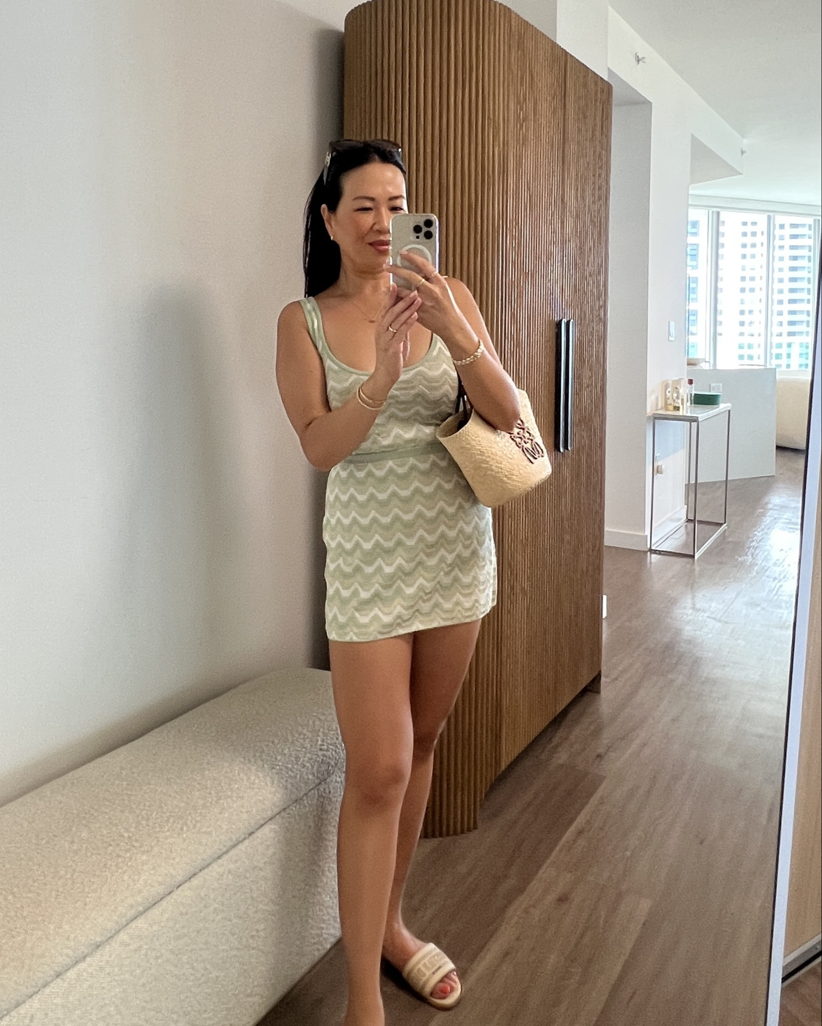 Matching set spring summer OOTD, wearing a Small in both the skirt and top

#LTKootd