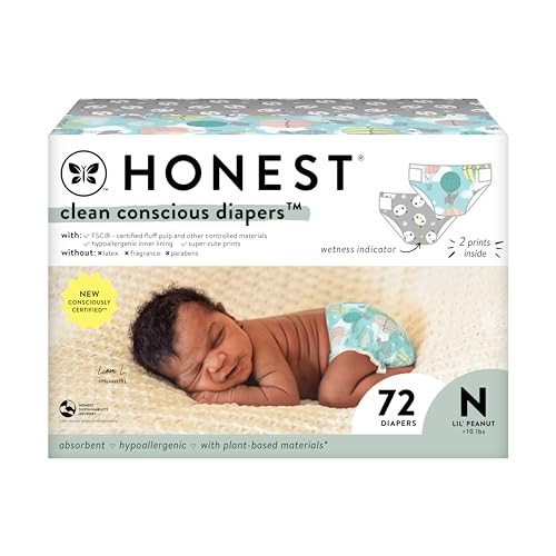 The Honest Company Clean Conscious Diapers | Plant-Based, Sustainable | Above It All + Pandas | C... | Amazon (US)