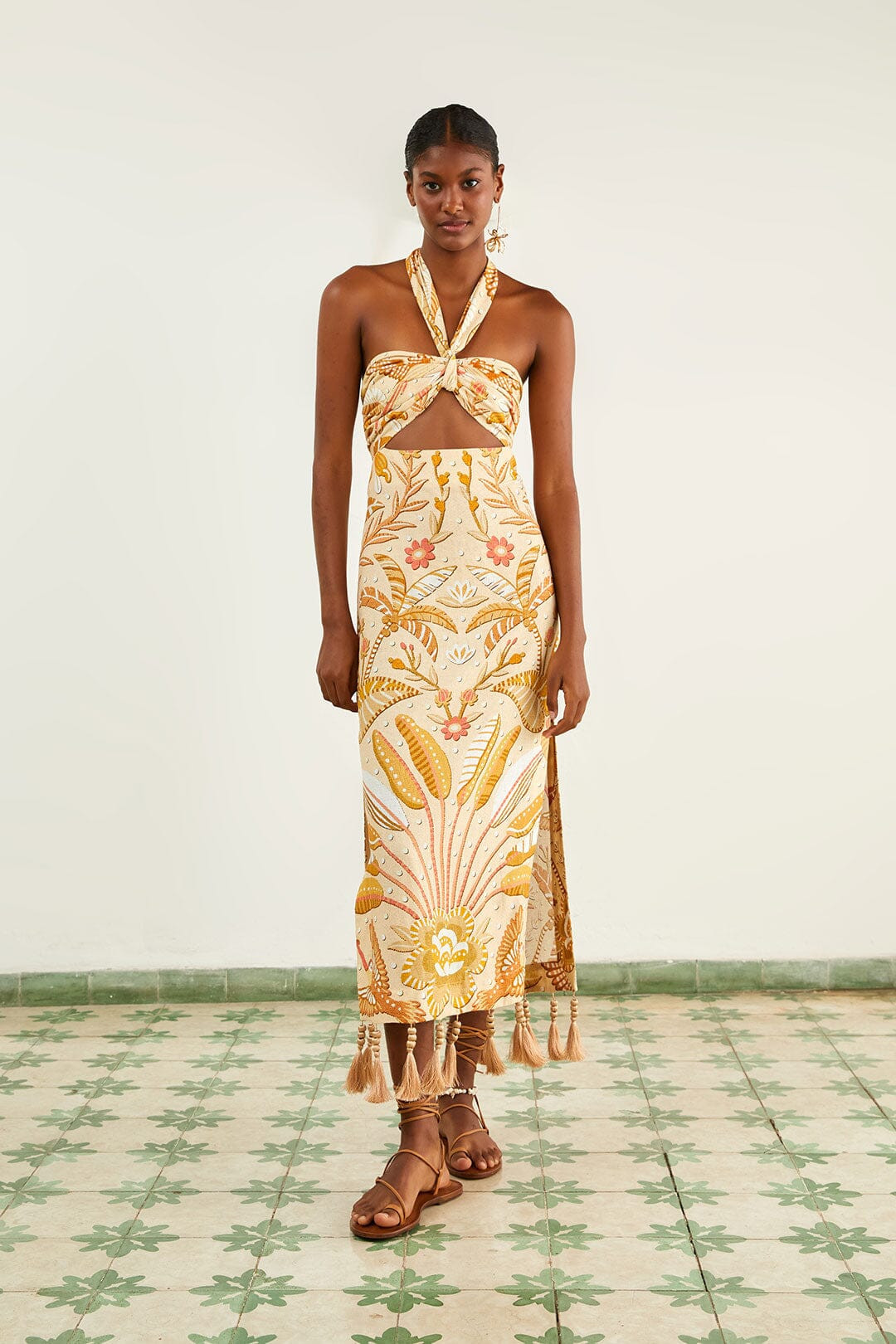 Sand Jungle Chic Midi Dress | FarmRio (US)