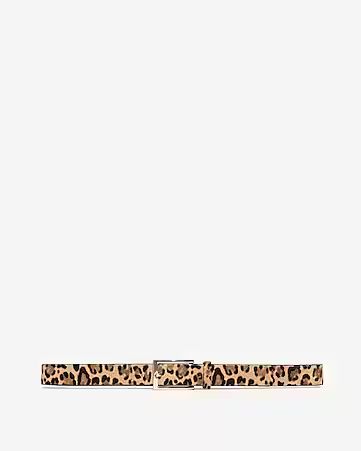 leopard calf hair belt | Express