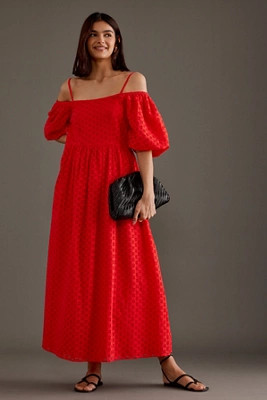 Selected Femme Anelli Off-The-Shoulder Maxi Dress | Anthropologie (UK)