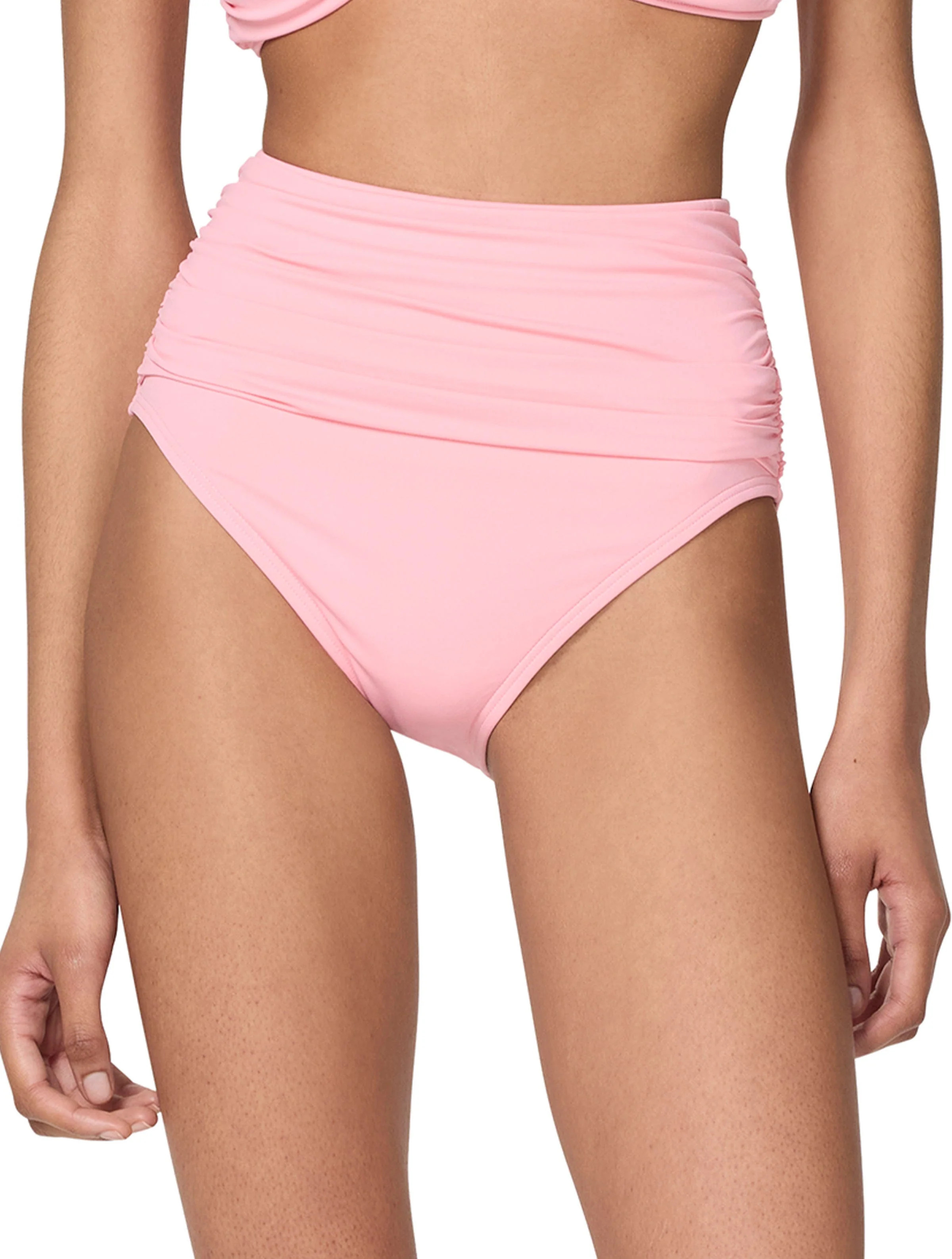 Kate Spade Shirred High Waist Bikini Bottom - Rosette Solids | Beach2Ocean