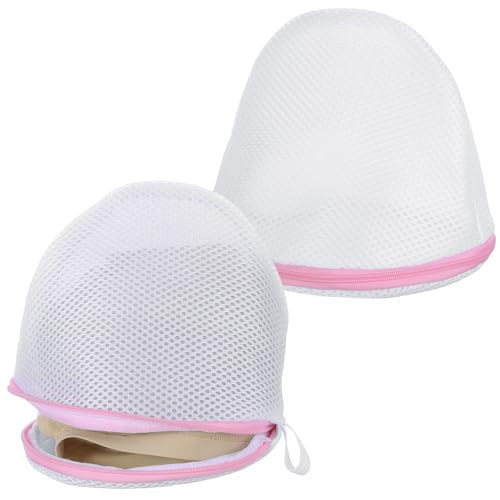 2 PCS Bra Washing Bags for Laundry, Bra Bag for Washing Machine, Bras Bags for Laundry with Zipper for Delicates Underwear Brassiere | Amazon (US)
