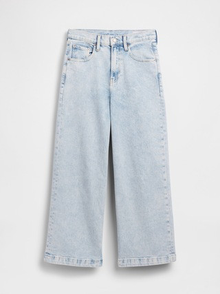 High Rise Stride Wide-Leg Ankle Jeans | Gap (US)