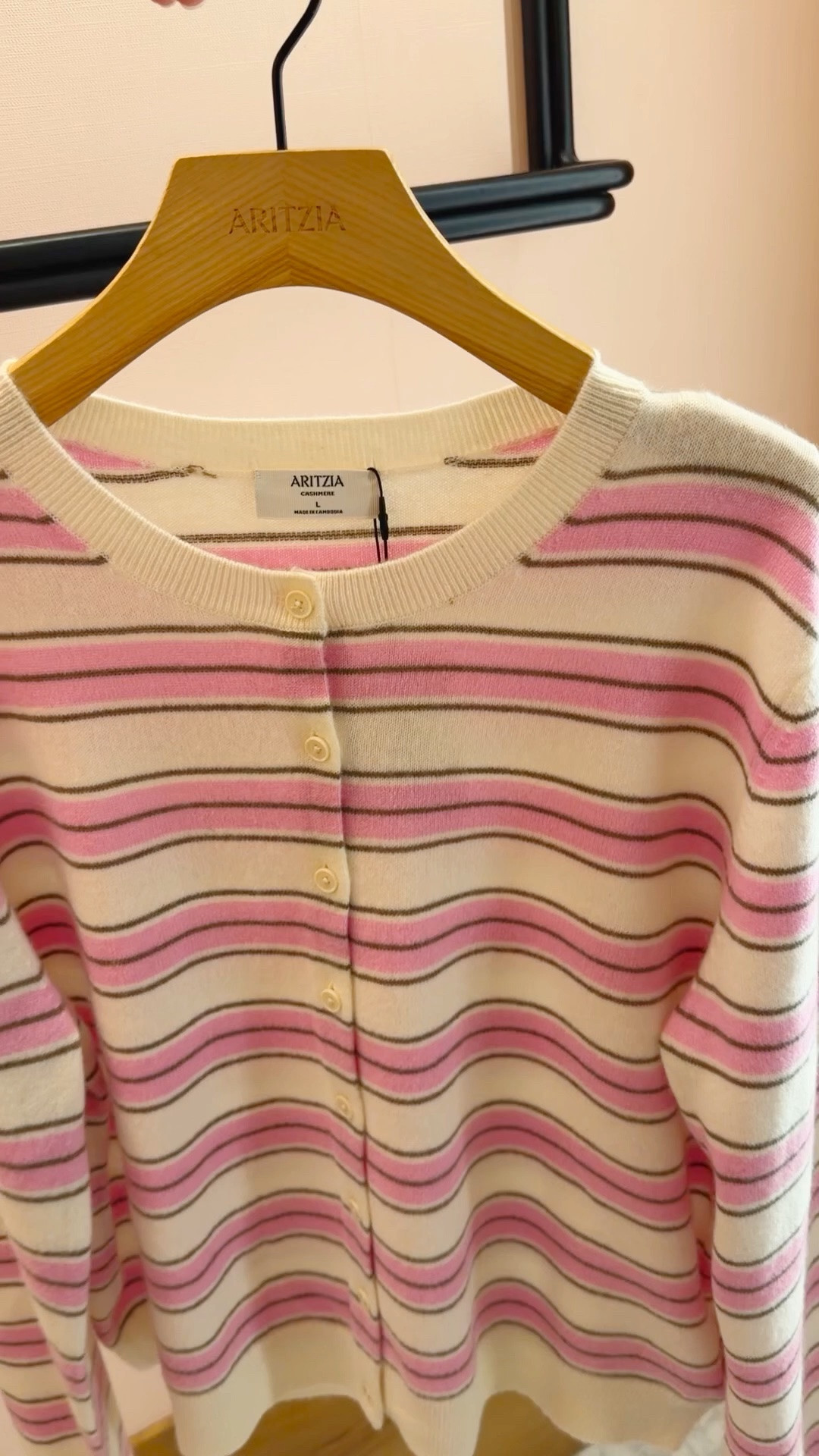 Love this striped cashmere cardigan for transitioning from winter to spring! Such a pretty color palette that can be paired with jeans, pants, shorts and skirts. This cardigan would be perfect with the viral Aritzia lodge pants that can be dressed up or dressed down and make the perfect workwear or travel outfit!

#LTKMothersDay #LTKWorkwear #LTKTravel