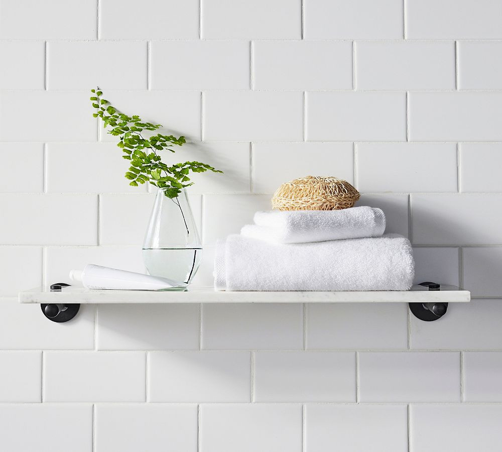 Linden Handcrafted Marble Shelf | Pottery Barn (US)