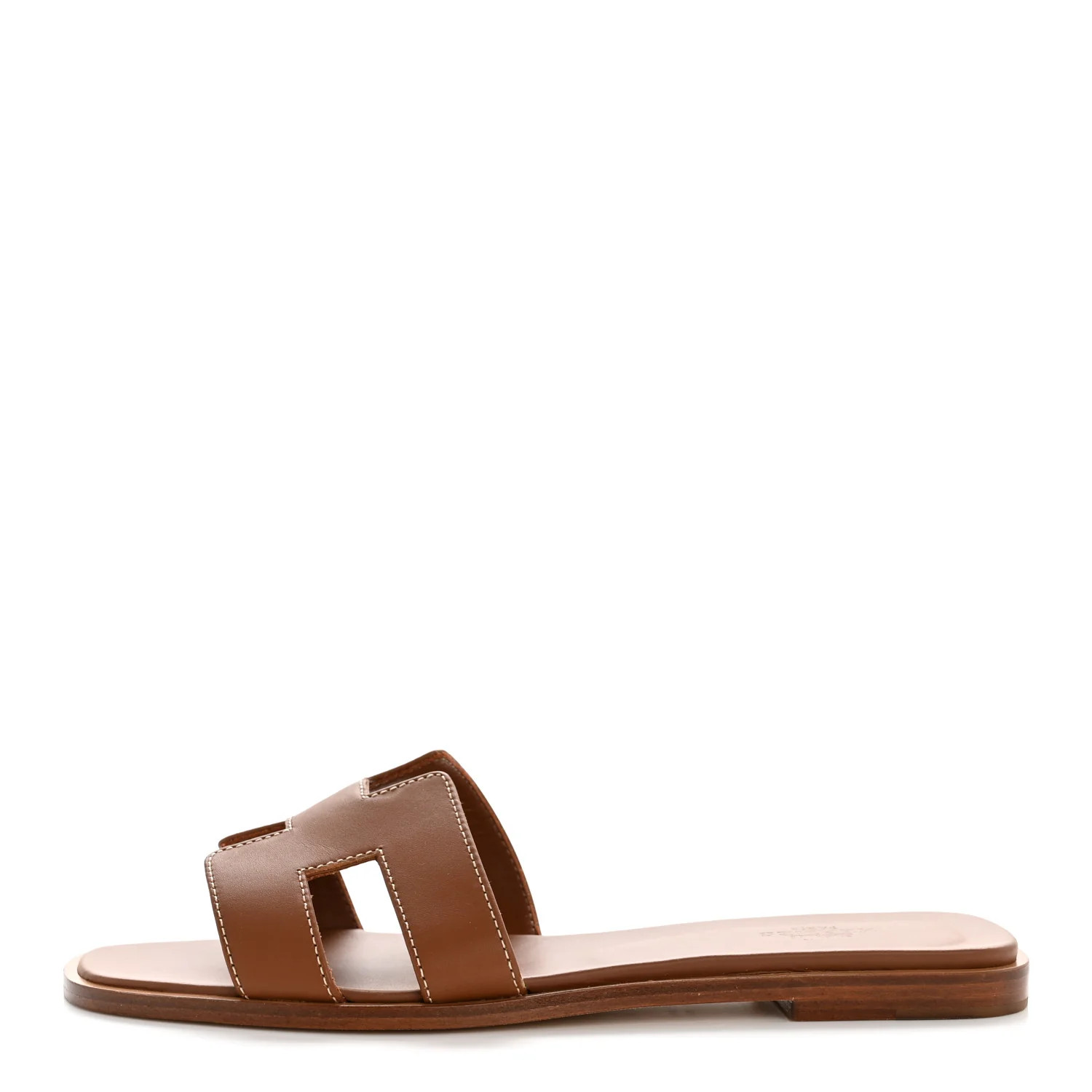Box Calfskin Oran Sandals 37.5 Gold | FASHIONPHILE (US)