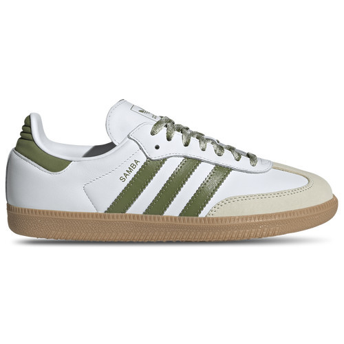 adidas Originals Womens adidas Originals Samba OG - Womens Running Shoes White/Olive Size 5.5 | Champs Sports