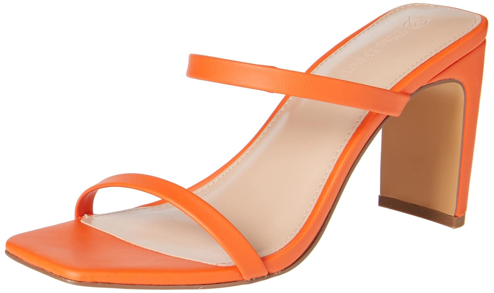 The Drop Women's Avery Square Toe Two Strap High Heeled Sandal | Amazon (US)