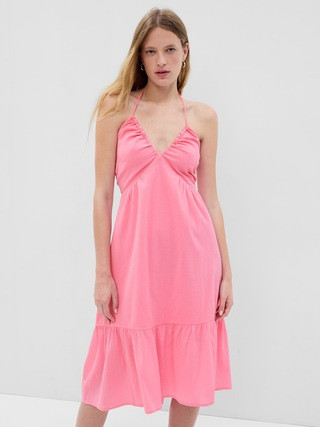 V-Neck Halter Midi Dress | Gap (US)