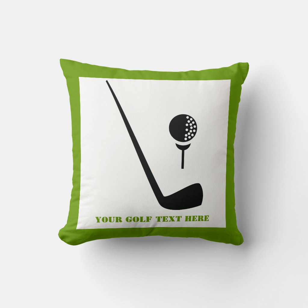 Golf club and ball black, green custom | Zazzle