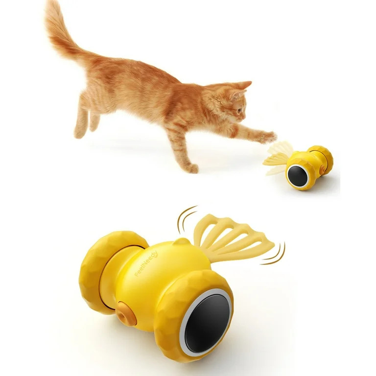 FeelNeedy Cat Toys, Automatic Interactive Cat Toy for Indoor Cats, USB Rechargeable Electric Fish... | Walmart (US)