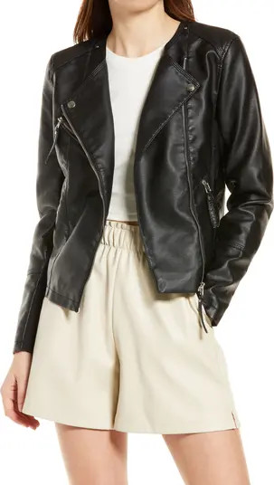 VERO MODA Ria Favo Faux Leather Jacket | Nordstrom | Nordstrom