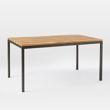 Box Frame Dining Table, 60"", Raw Mango | West Elm (US)