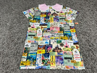 NEW Disneyland Dress Womens Medium Pink Disney100 Mickey Mouse All Over Print | eBay US