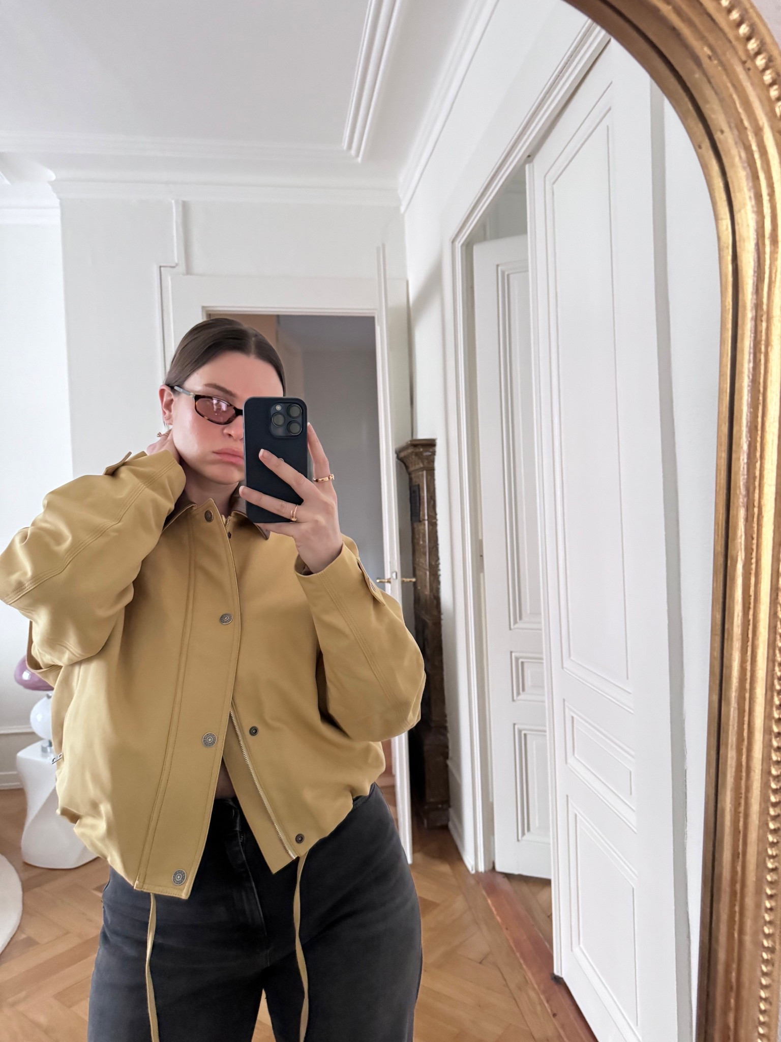 Acne Studios coat 
Miu Miu 🕶️ 

#LTKOver40 #LTKTall #LTKMidsize