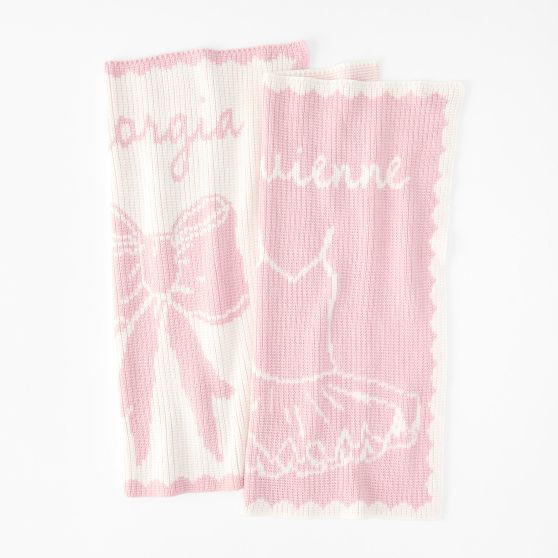 Custom Knit Design Baby Stroller Blanket | Mark and Graham