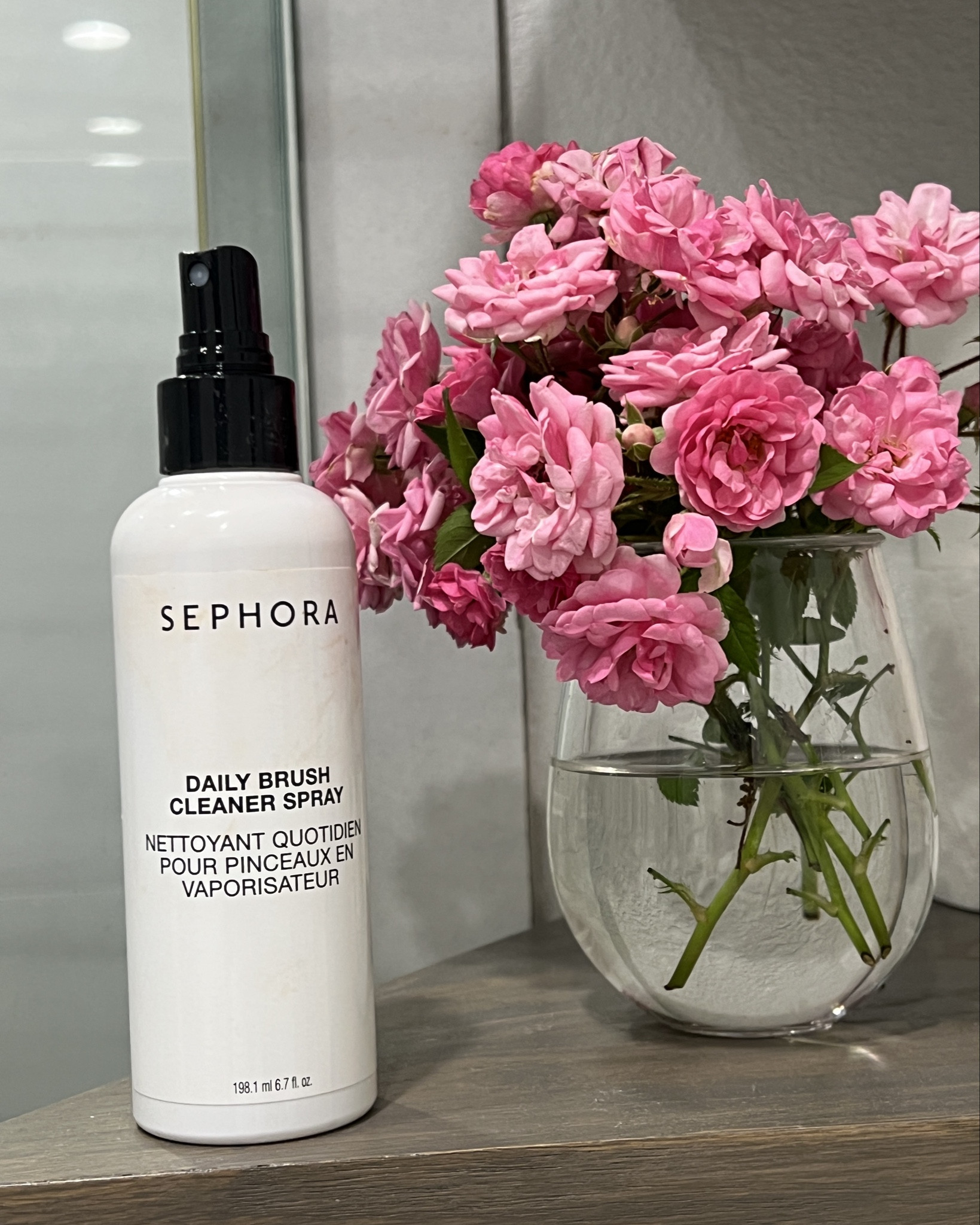 The last thing I want to clean is a makeup brush so I’ve been putting it off until I found this!  No bowls of water required. Just spray this daily cleaner on a paper towel, take your brush and swirl it in circular motions on the paper towel, lay flat to dry and voila. My brushes felt cleaner instantly. And the scent is very chic

#LTKFindsUnder50 #LTKHome #LTKBeauty