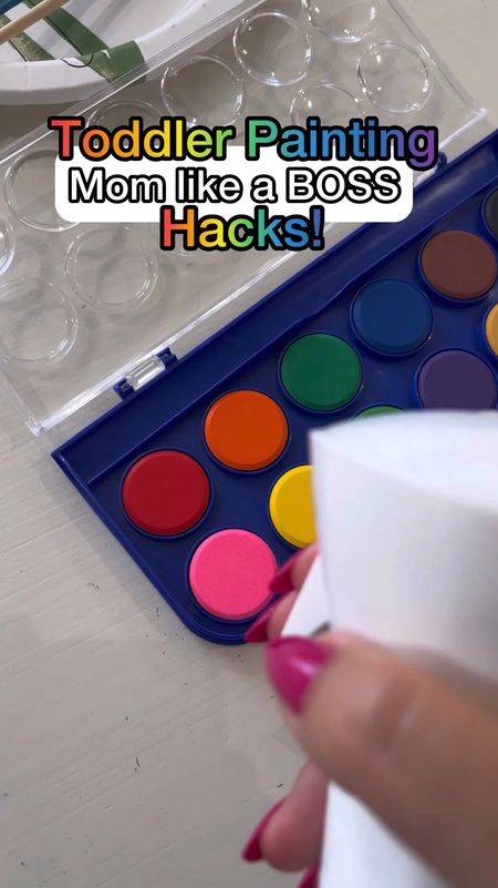 We all know that cups spills as soon as we start so just skip it and opt for a light mist of water instead 😊 Comment “paint” if you wanted out same paint set and water color sheets! And make sure to follow @momlikeaboss_ for all the best #momhacks Make sure you share with a mom 🥰 #momtipsandtricks #paintinghacks #homeschoolmom #teacherhacks

#LTKfamily #LTKhome #LTKkids