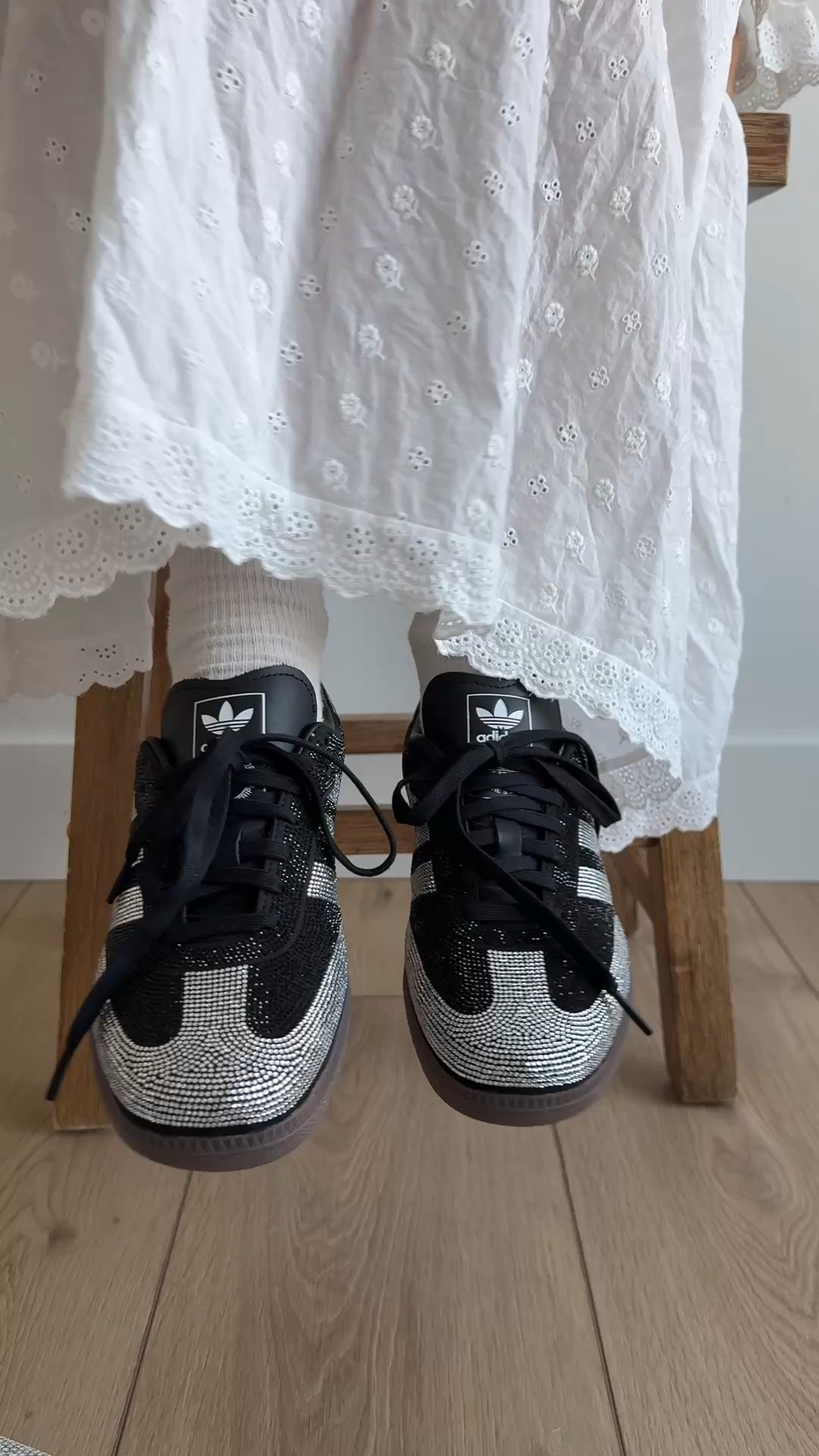 Adidas sambas with rhinestones

#LTKTall #LTKSeasonal #LTKWorkwear