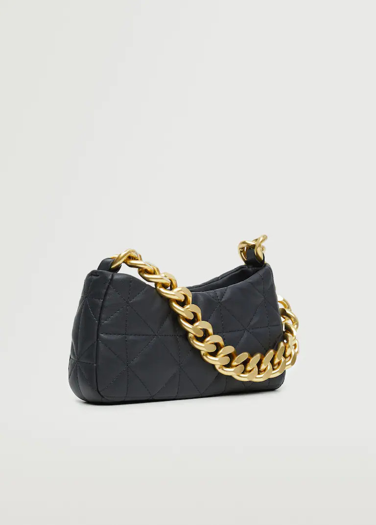 Quilted chain bag -  Women | Mango United Kingdom | MANGO (UK)