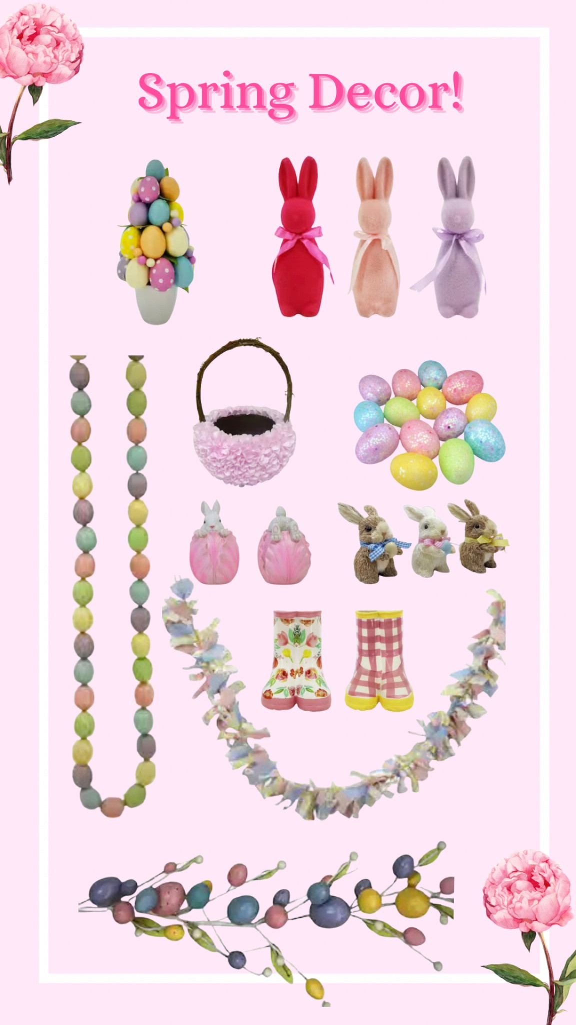 Easter and spring decor on sale
Spring mantle decor
Easter basket idea
Flocked Easter bunnies on sale
Easter egg tree
Flutter Easter eggs 
Spring garland ribbon 

#LTKhome #LTKSpringSale #LTKsalealert