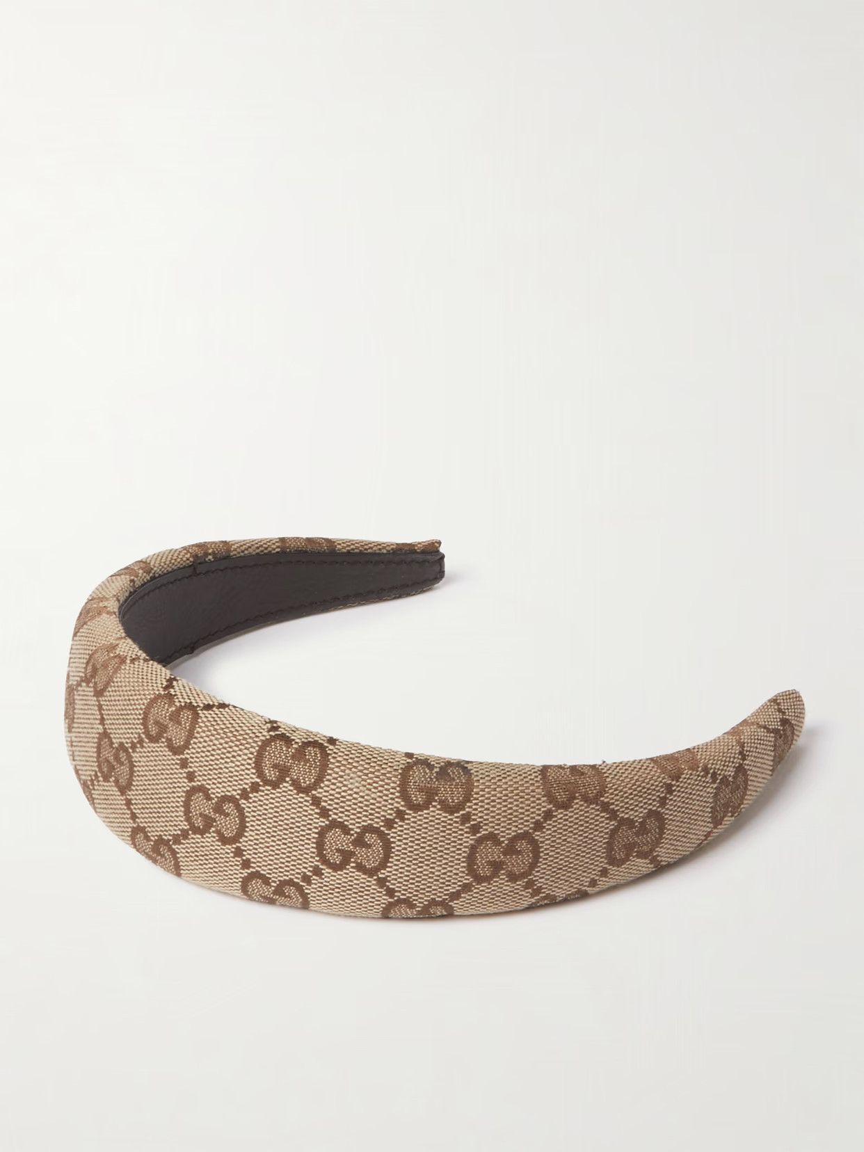 Gucci - Canvas-jacquard Headband - Beige | NET-A-PORTER (UK & EU)
