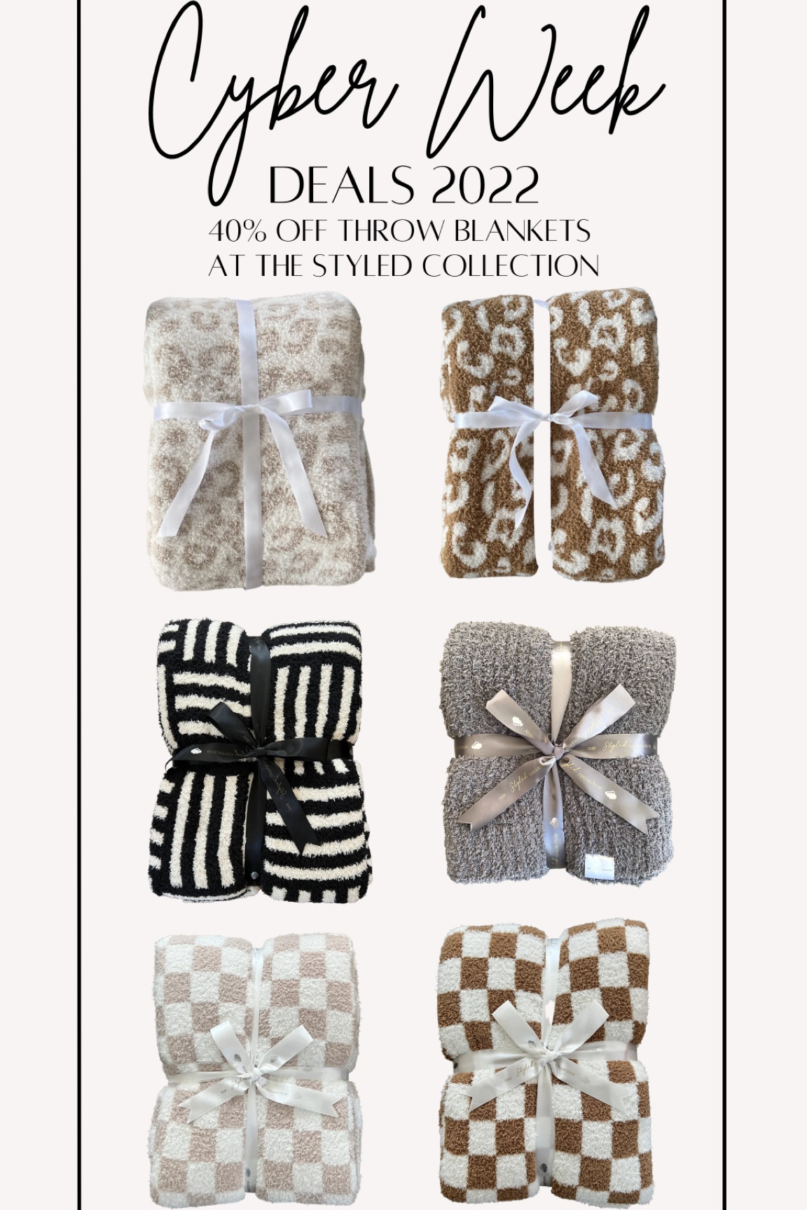 Love these throw blankets that are all 40% off and each come in a variety of colors! 

#LTKhome #LTKsalealert #LTKCyberweek