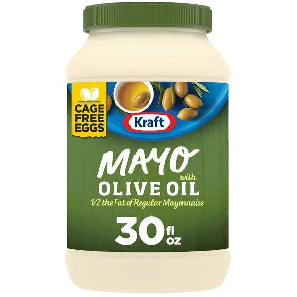 Kraft Mayo with Olive Oil Reduced Fat Mayonnaise, 30 fl oz Jar | Walmart (US)