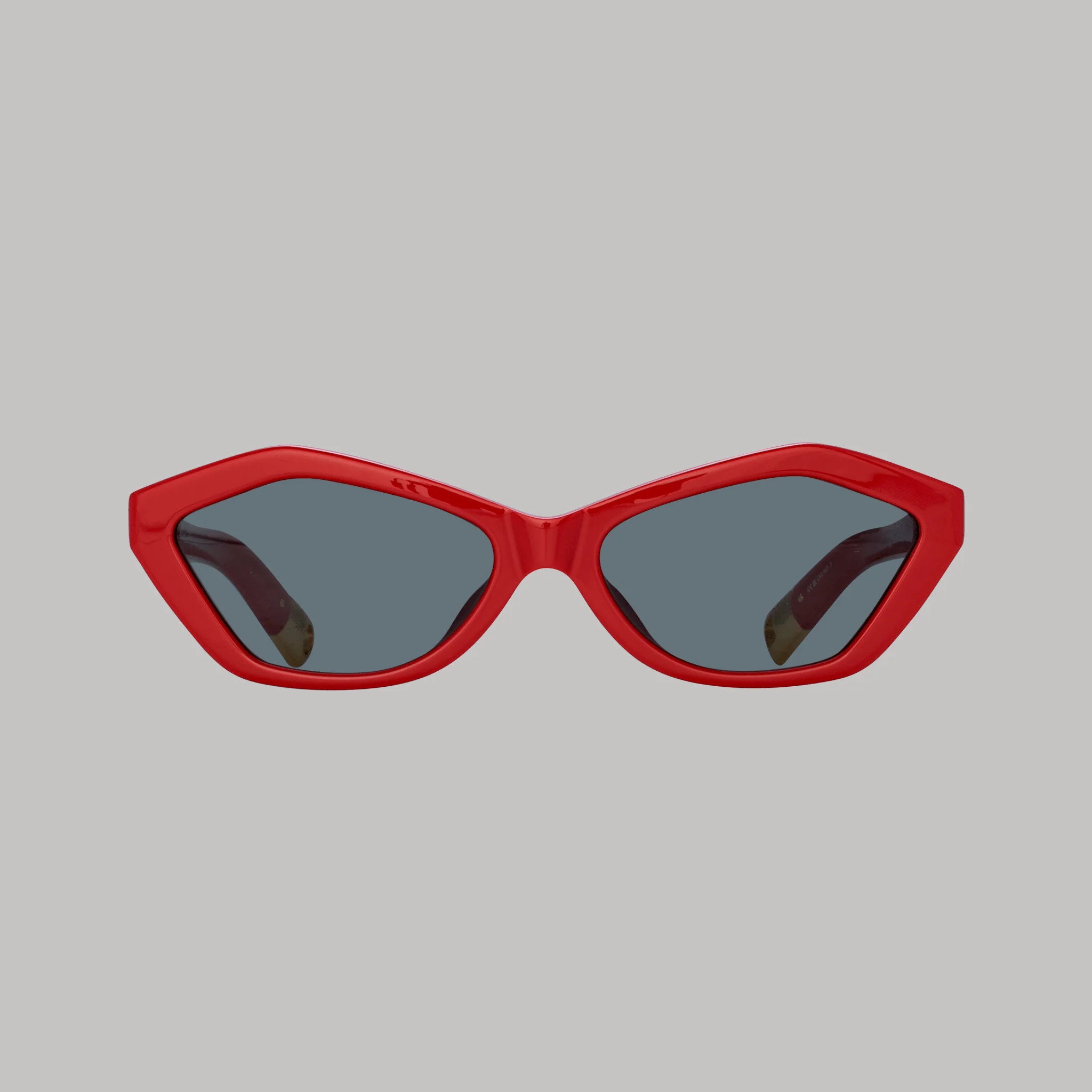 Bambino Angular Sunglasses in Red | Linda Farrow