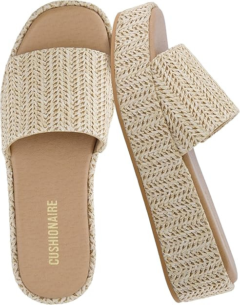CUSHIONAIRE Women's Kudos Platform Slide Sandals | Amazon (US)