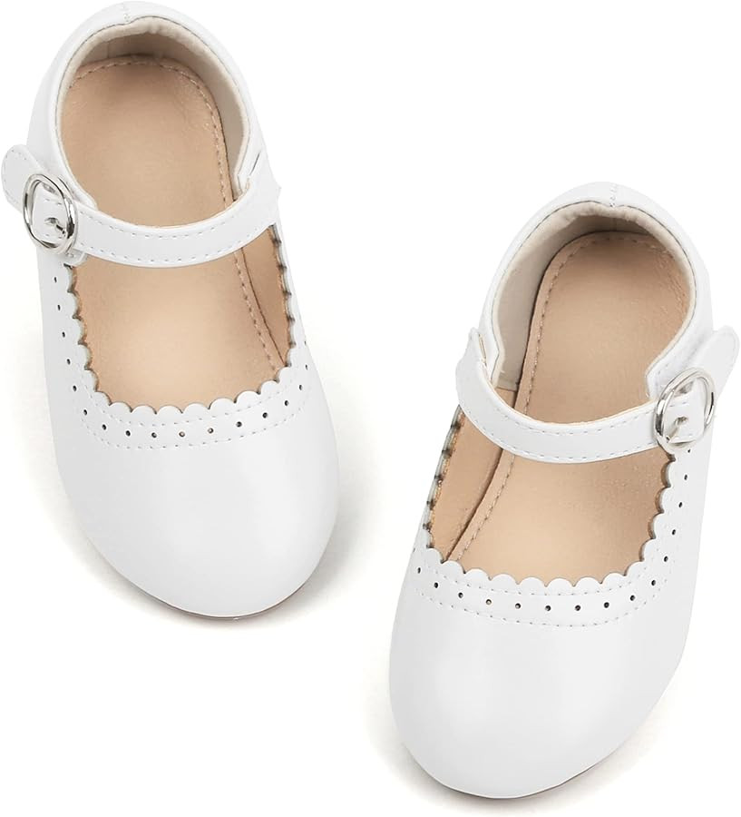 THEE BRON Toddler Girls Mary Jane Dress Shoes Ballet Flat Party School Shoes | Amazon (US)