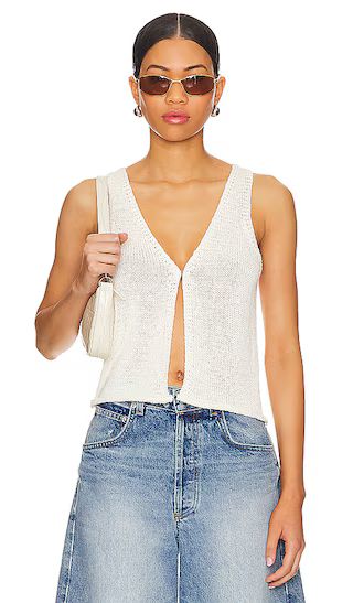 Jade Knit Top in Ivory | Revolve Clothing (Global)