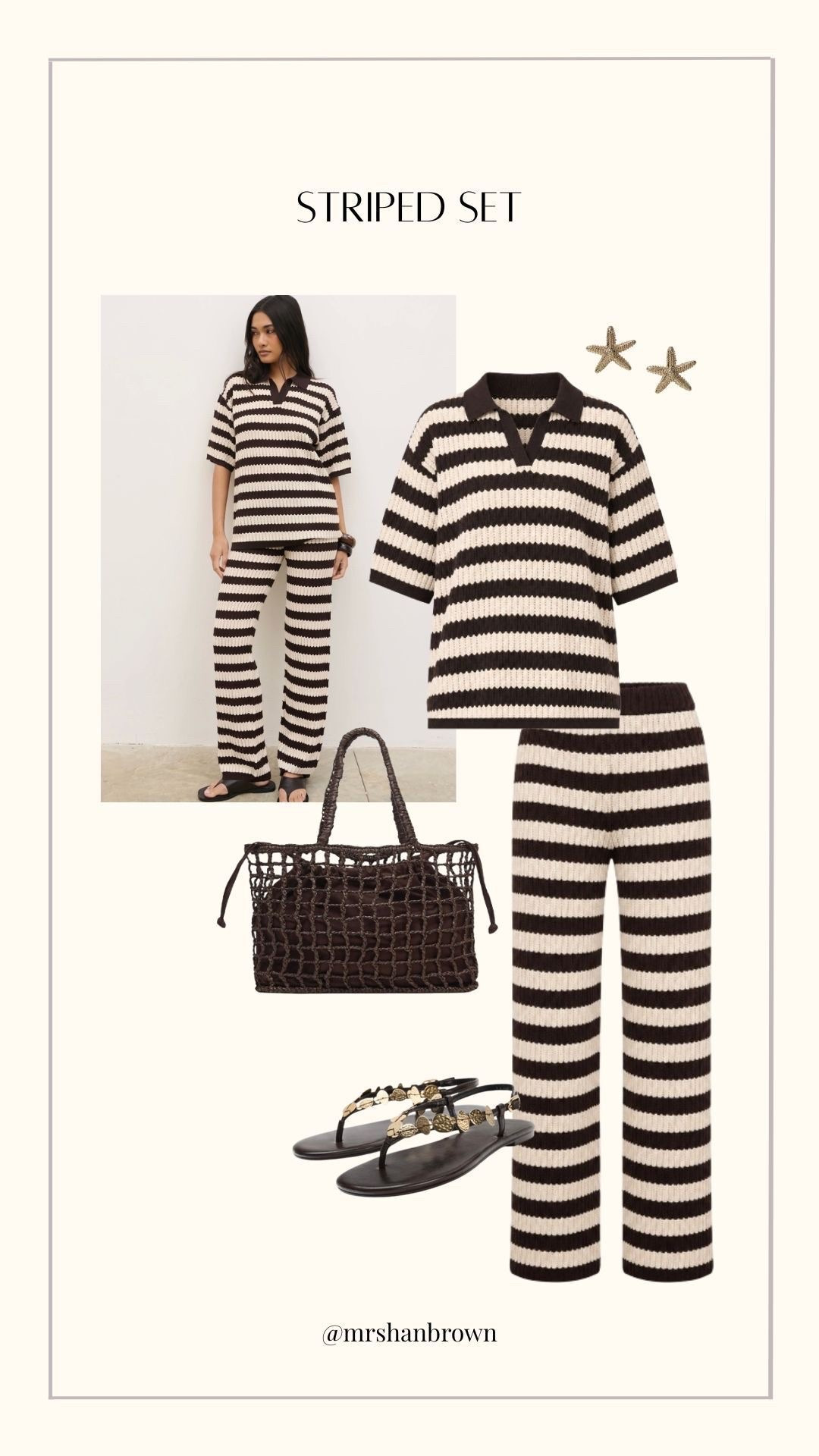 Obsessed with this set!! 🤎

Chocolate brown, stripes, matching set, beach outfit, holiday outfit, co-ord

#LTKuk #LTKspring #LTKsummer