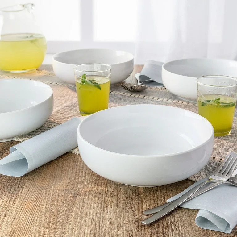 Better Homes & Gardens- White Round Porcelain Serve Bowl | Walmart (US)