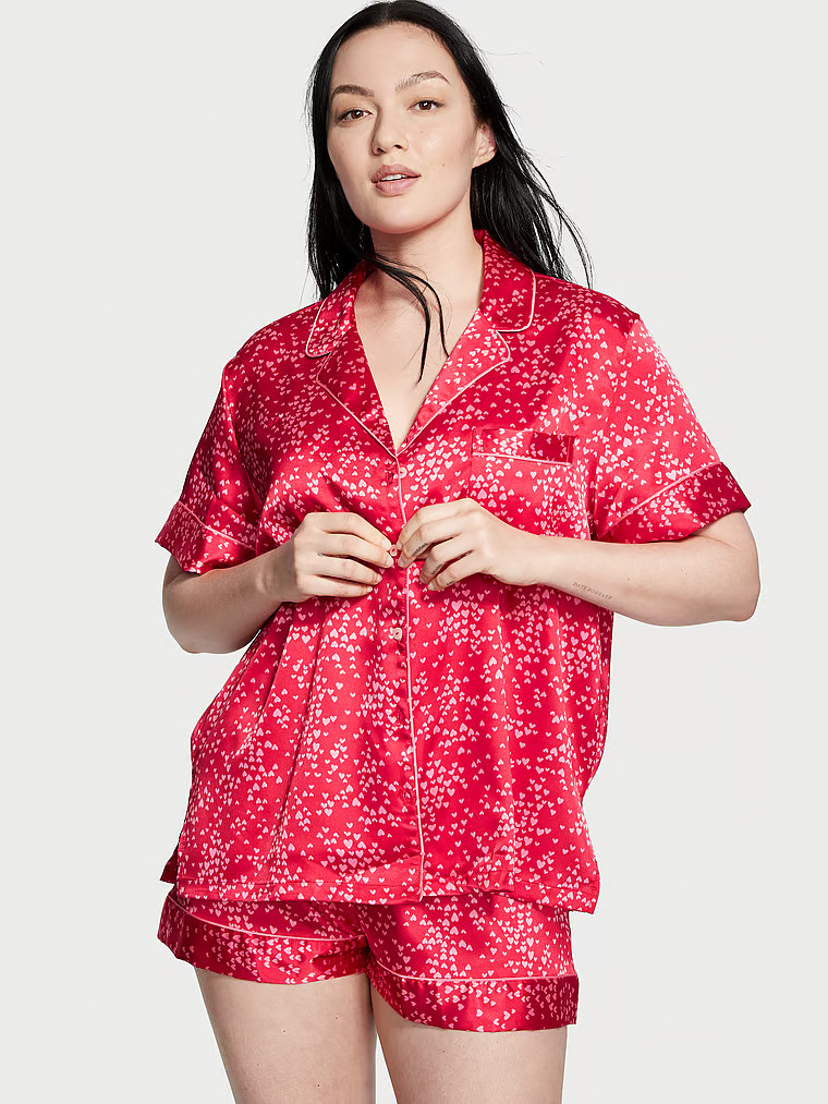 Satin Short Pajama Set | Victoria's Secret (US / CA )
