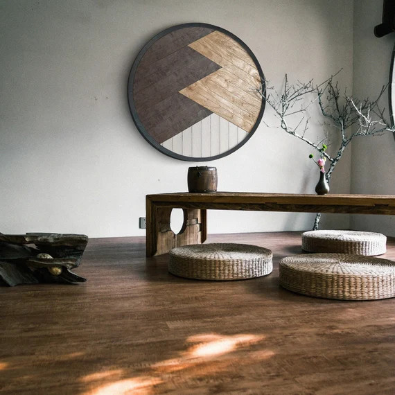 Modern Wood Wall Art -Montana Mountains Wood Wall Art- Wood Wall Art Geometric- Wall Art | Etsy (US)