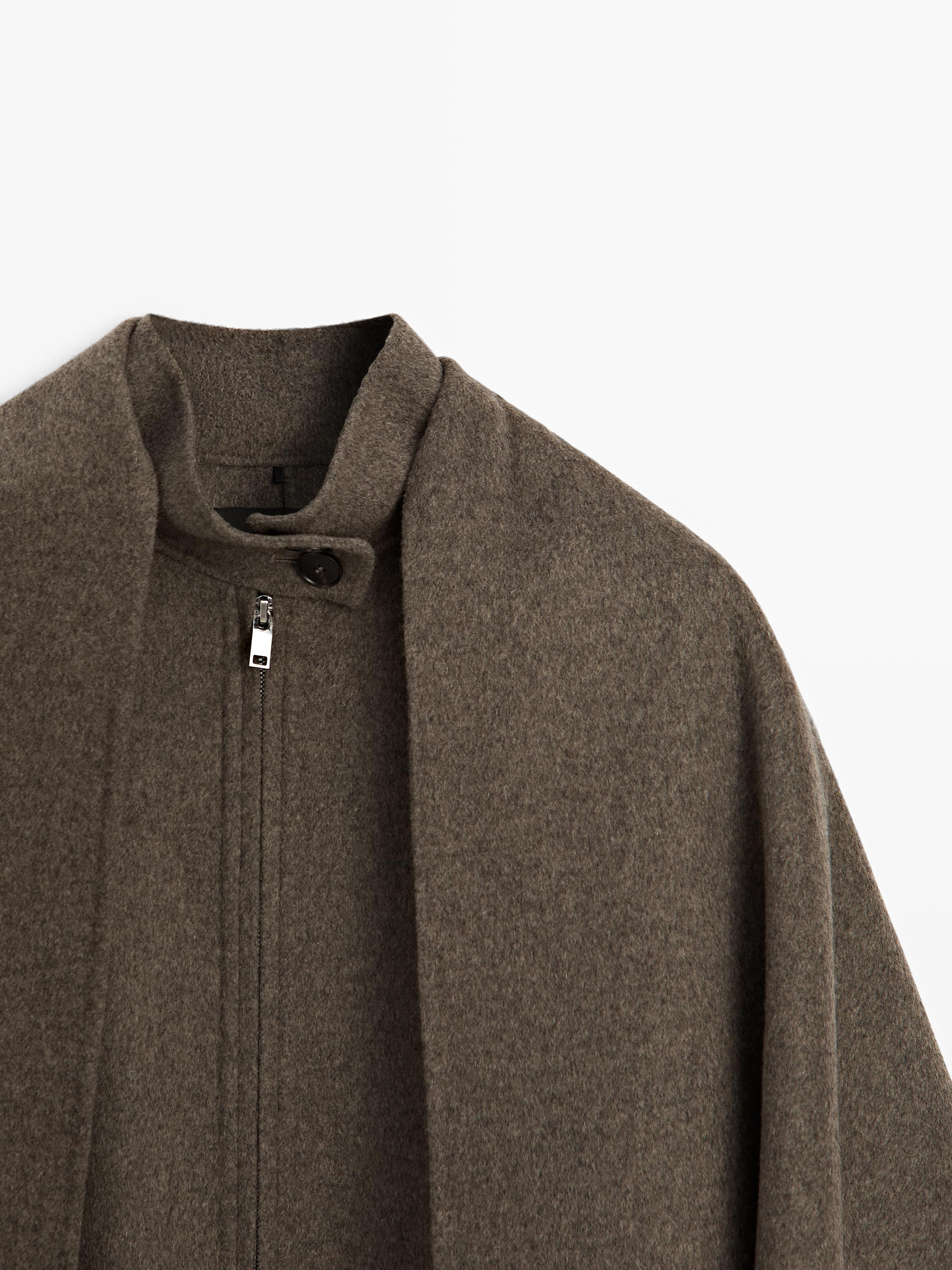 Bomberjacke aus Wollmischgewebe mit Schaltuch | Massimo Dutti DE