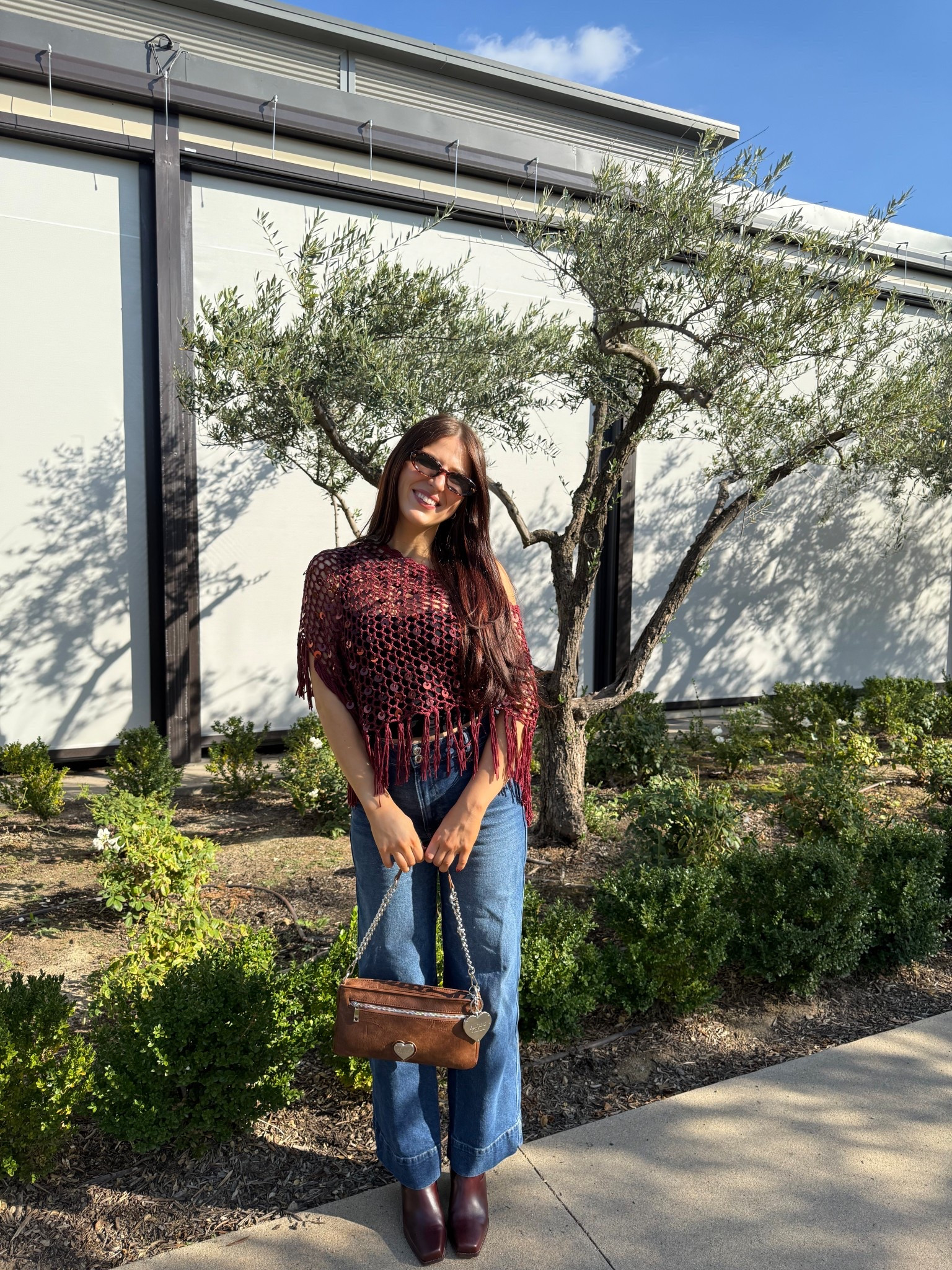 Top is edikted and bag is girlfriend collective 