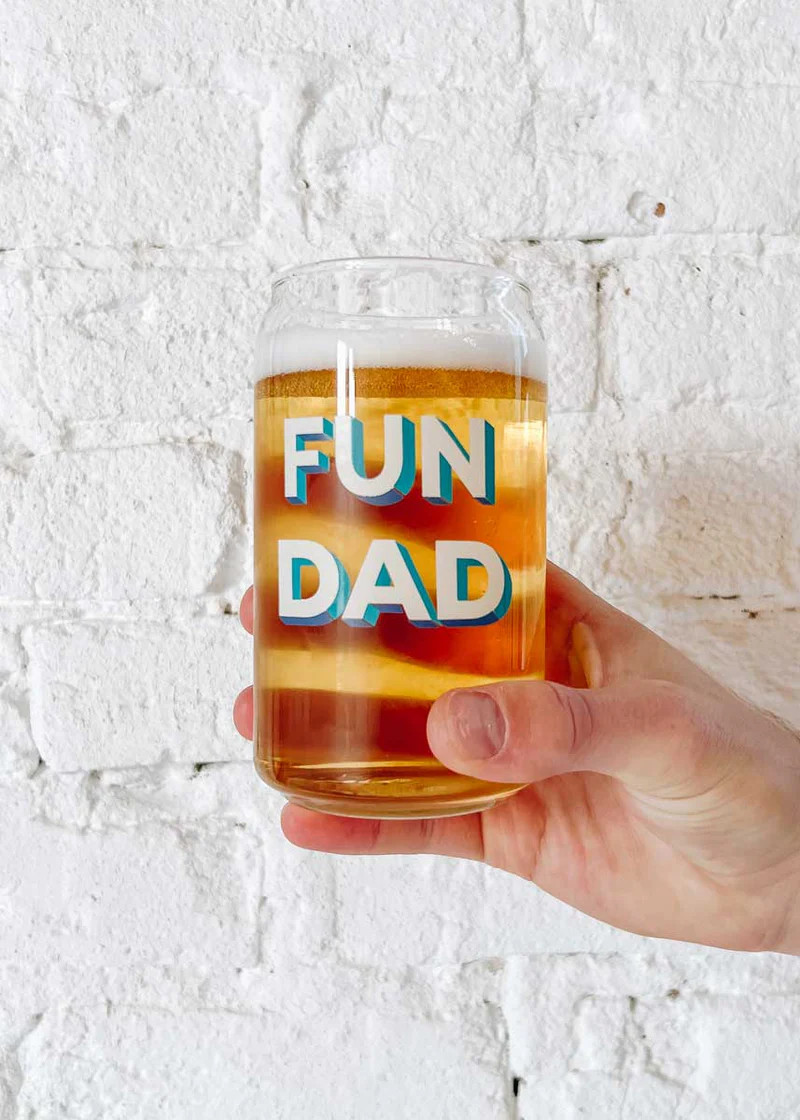 Fun Dad Beer Glass - 16oz | Alice & Wonder