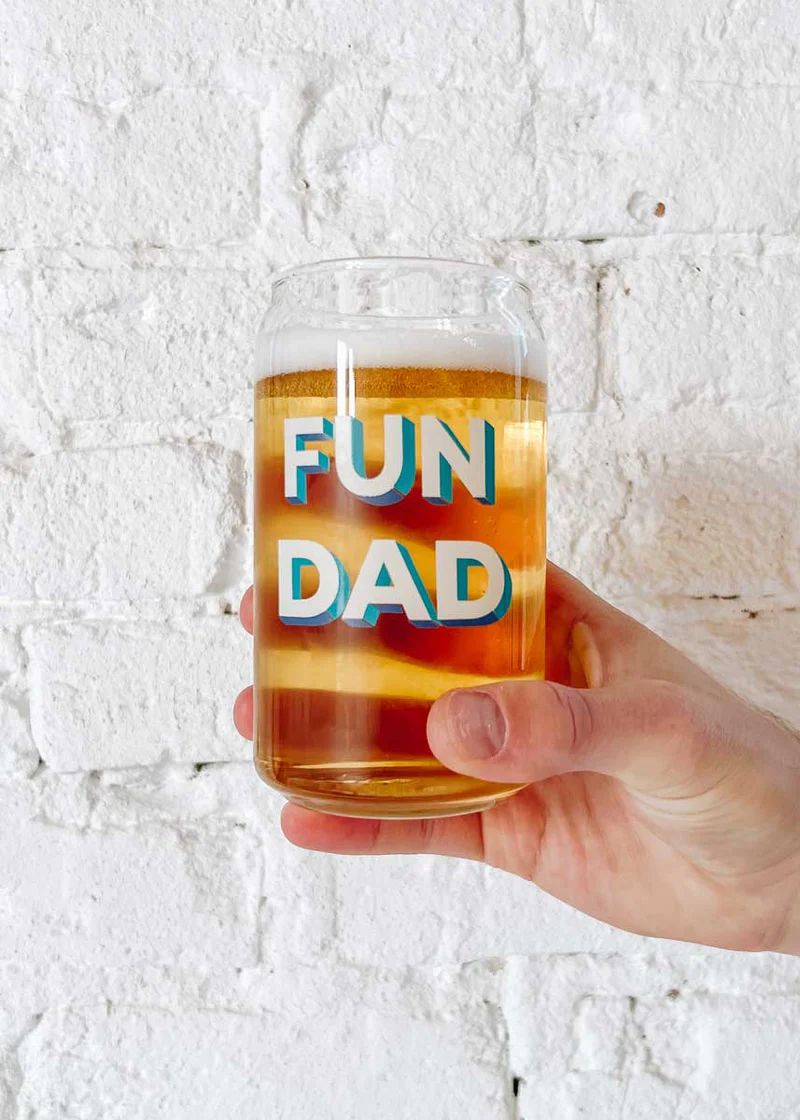 Fun Dad Beer Glass - 16oz | Alice & Wonder