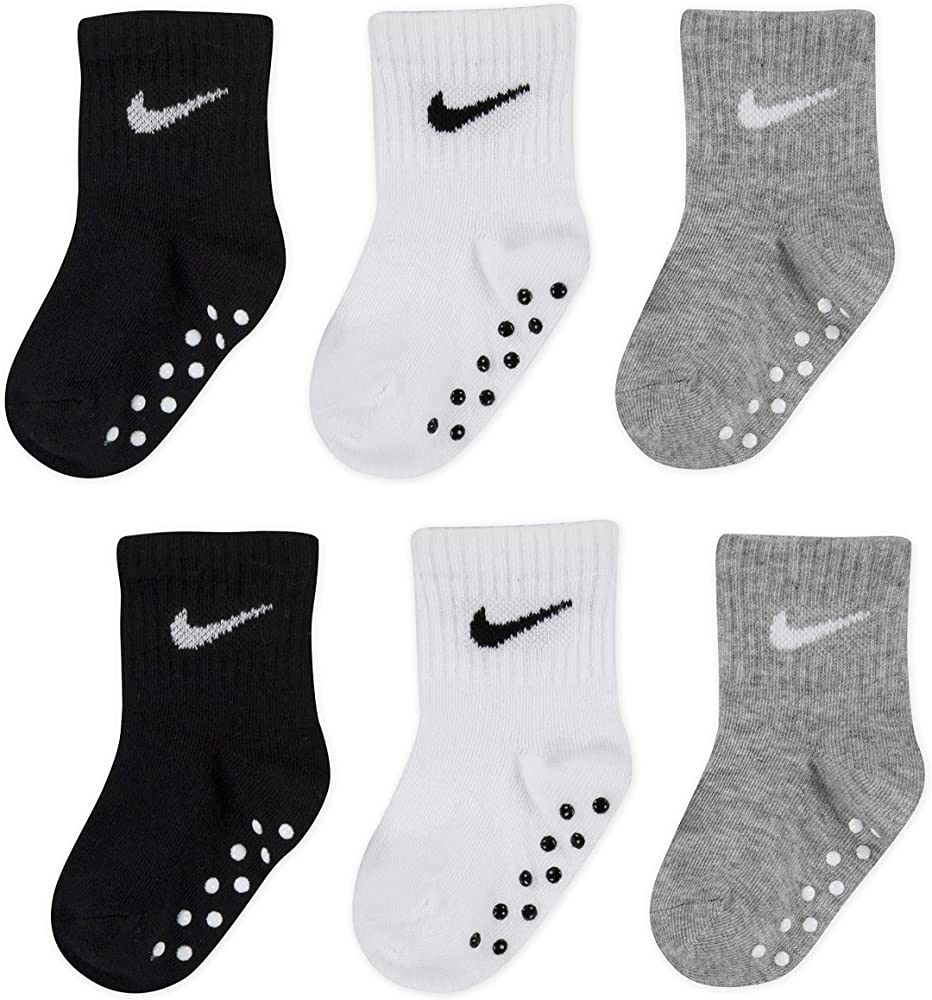 Nike Baby Boys' Toddler Kids Ankle Gripper Socks (3 Pairs) | Amazon (US)