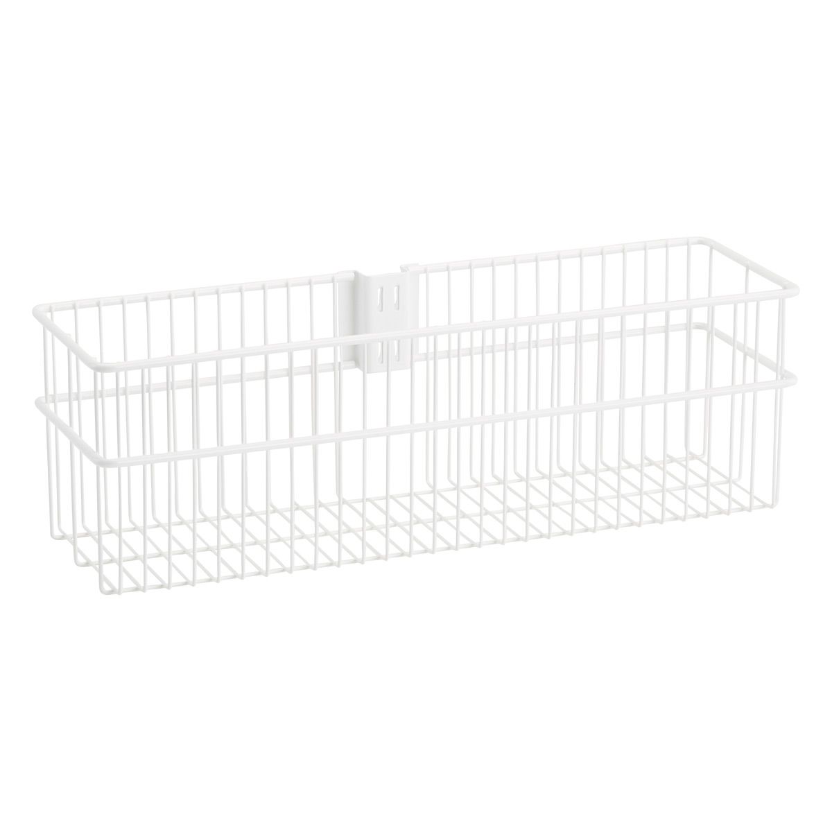 Elfa Utility Large Basket White | The Container Store