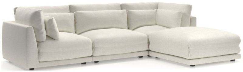 Plush 4-Piece Sectional + Reviews | Crate & Barrel | Crate & Barrel