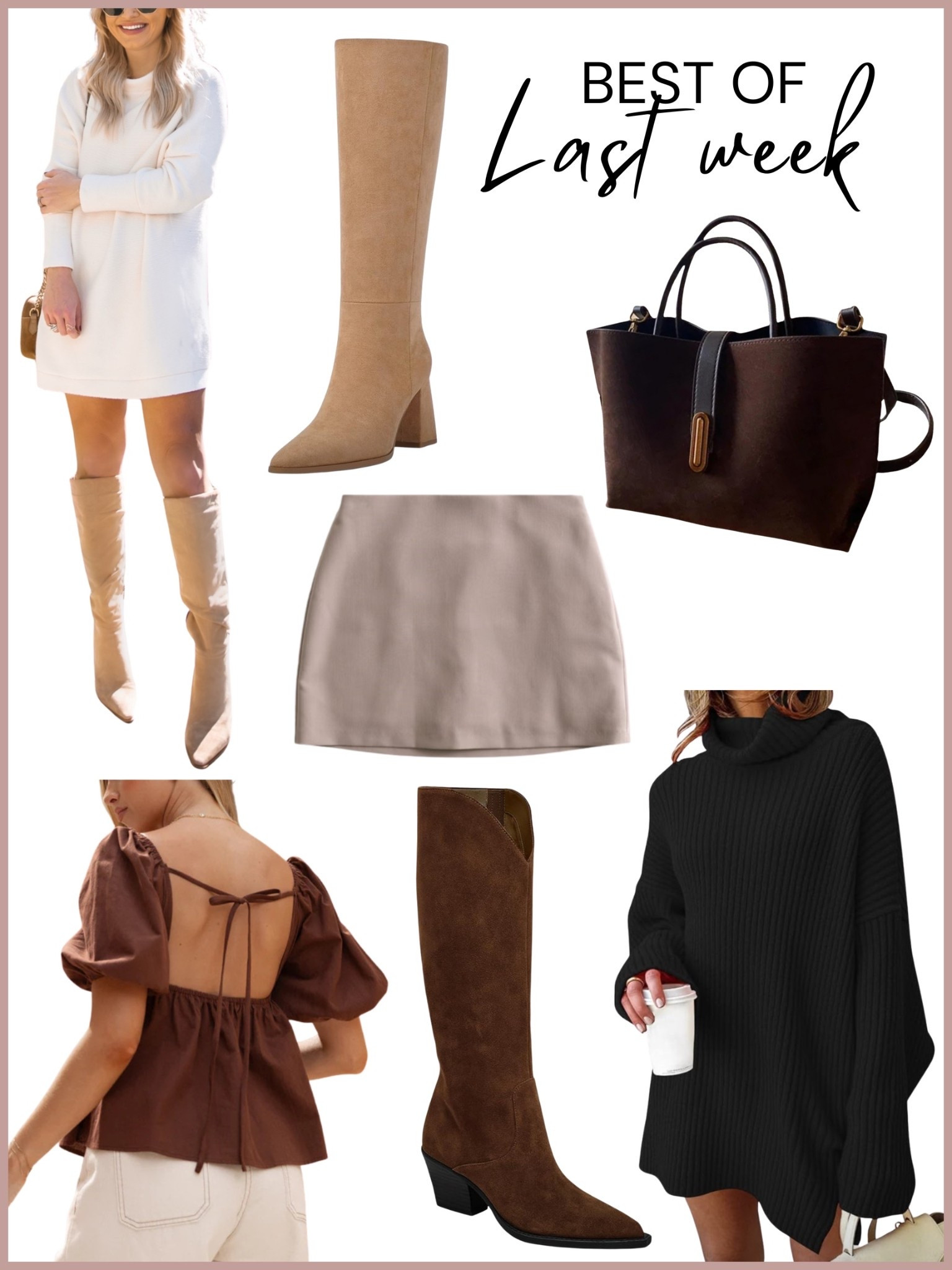 Top sellers, Amazon sweaters, Amazon boots, Amazon sweater dresses, Amazon fall fashion 

#LTKSeasonal #LTKShoeCrush #LTKFindsUnder50