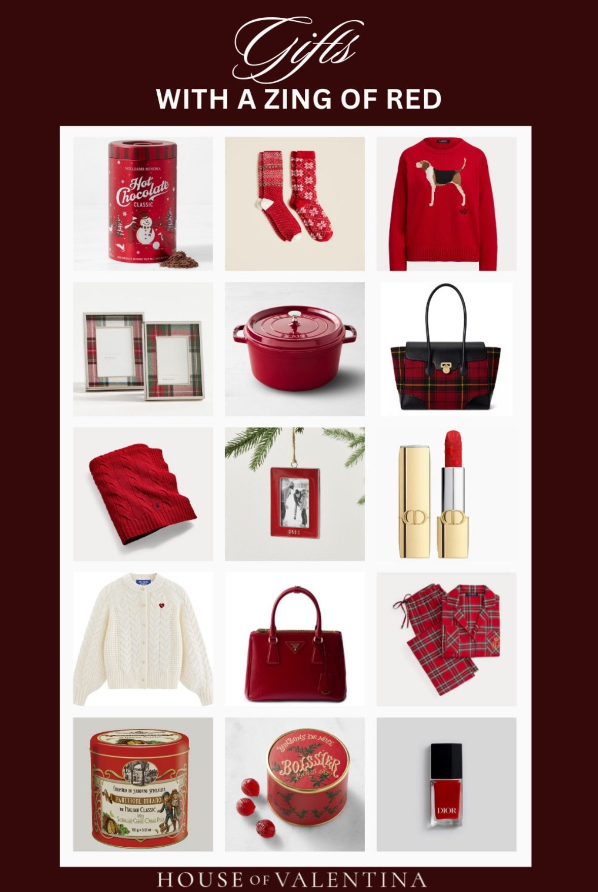 Still on the hunt for that perfect Christmas gift? The countdown is on! I’m so obsessed with this Christmas gift guide! Every single pick has that perfect zing of red that makes the holidays feel magical, festive, and totally irresistible! As I put this together, I wanted gifts that felt cozy, elevated, and so “add to cart right now.” From luxe bags and classic plaid pieces to buttery-soft sweaters, bold red beauty must-haves, and nostalgic holiday treats—this is my ultimate Christmas gifting lineup filled with style, charm, and iconic holiday vibes! I am obsessed!  

 

#LTKGiftGuide #LTKSeasonal #LTKHoliday