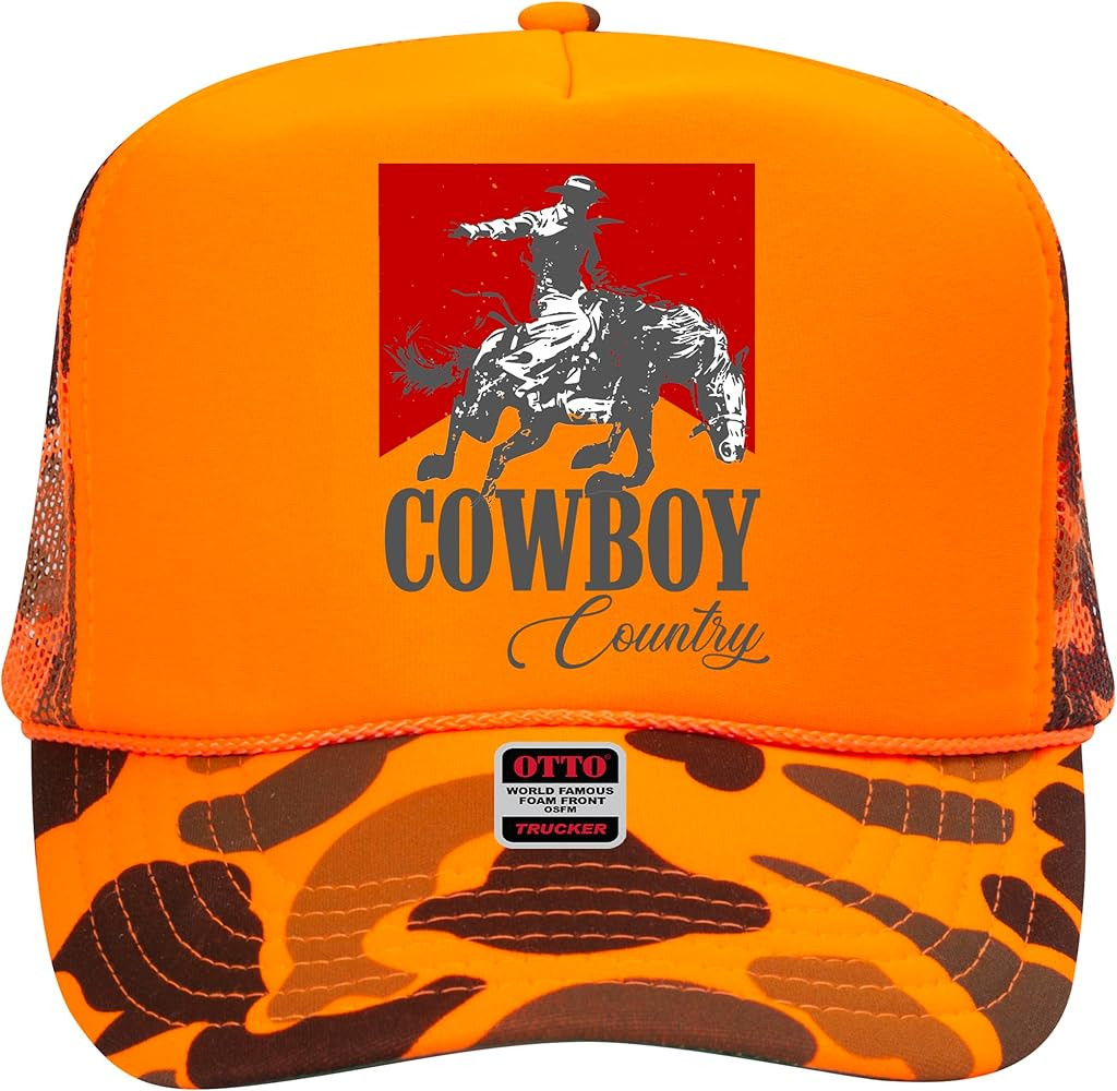 Cowboy Country Trucker Hat - Premium Snapback for Men and Women - Cowgirl Western Beer Country Tr... | Amazon (US)