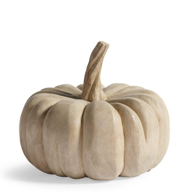 Solid Wood Pumpkin | Grandin Road | Grandin Road