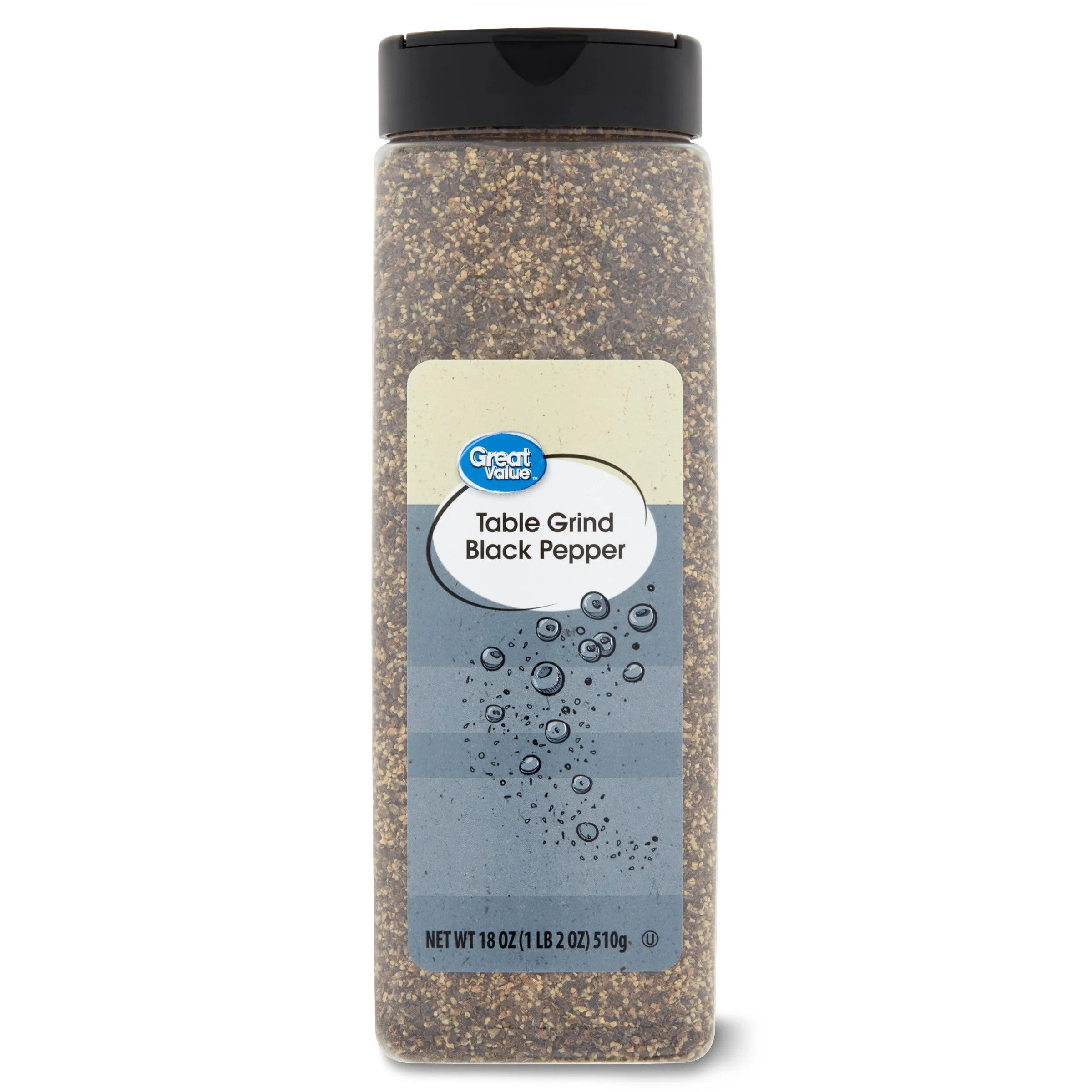 Great Value Table Ground Black Pepper, 18 ounce | Walmart (US)