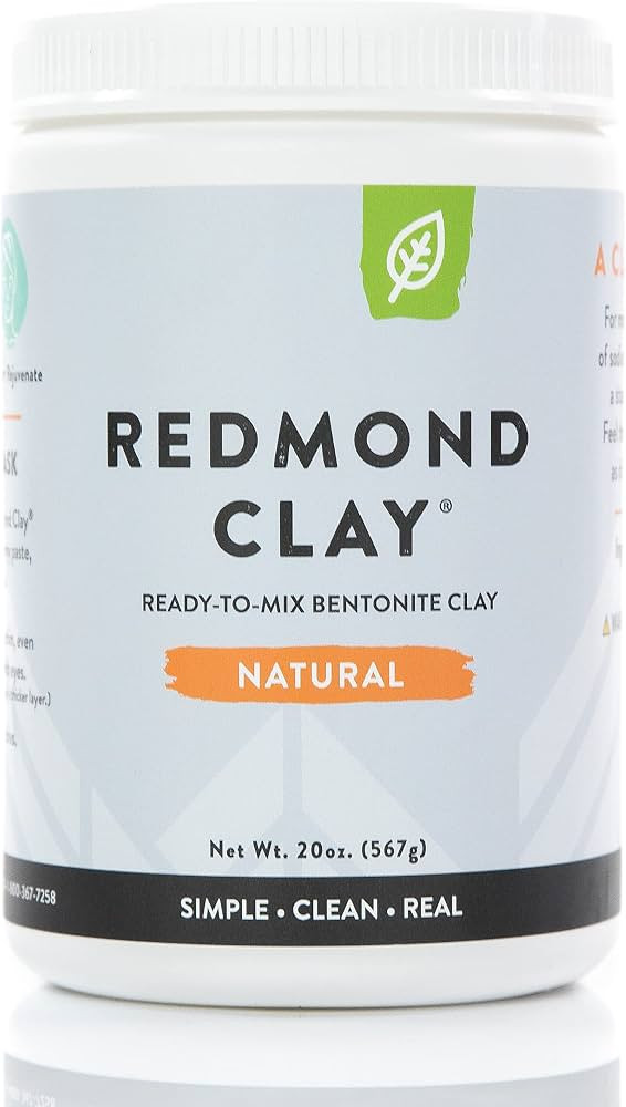 REDMOND Title Clay – Natural Bentonite Clay, Soothing Mud Mask, 20oz Jar | Amazon (US)